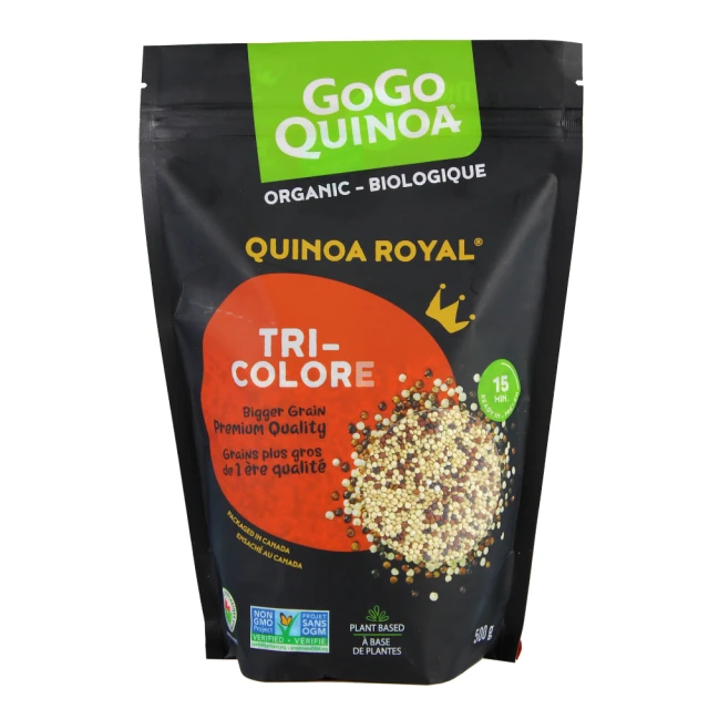 【GoGo Quinoa】有機三色藜麥500g(低GI、無麩質、全素)