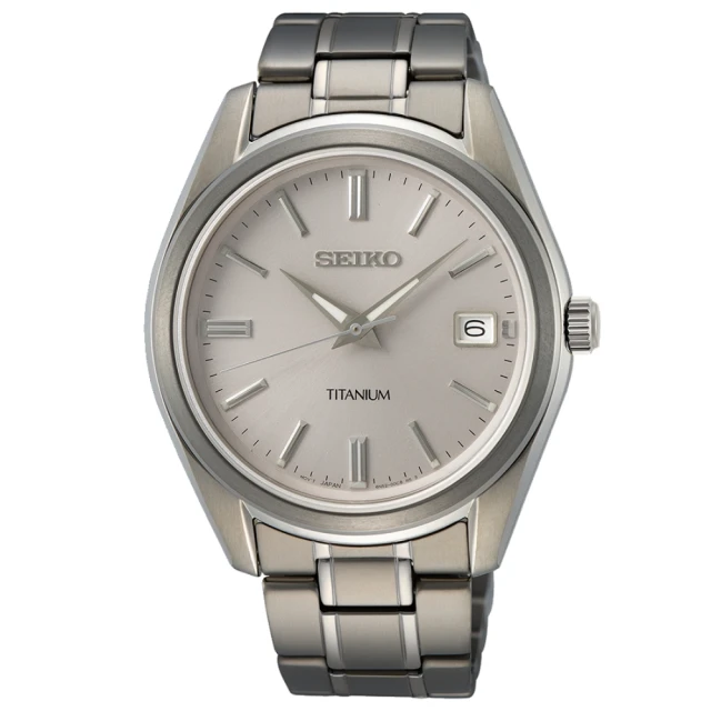 【SEIKO 精工】CS系列經典簡約紳士男鈦金屬腕錶/白面 40.2mm(6N52-00B0S/SUR369P1)