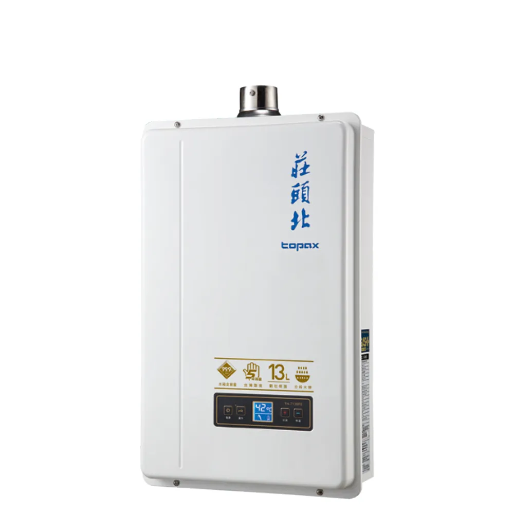 【莊頭北】13L數位分段火排強制排氣熱水器(TH-7139FE 含基本安裝)