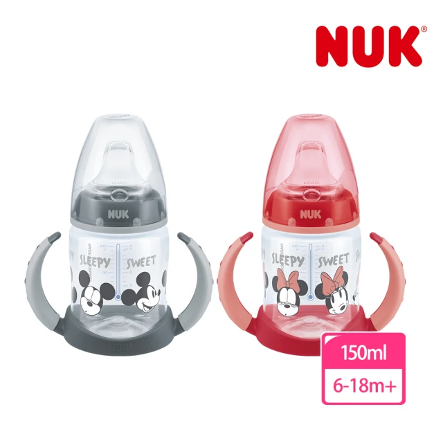 【NUK】米奇寬口徑PP感溫兩用學飲杯150mL(顏色隨機出貨)