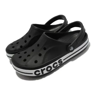 【Crocs】涼拖鞋 Bayaband Clog 男鞋 女鞋 黑 洞洞鞋 布希鞋 情侶鞋(205089066)