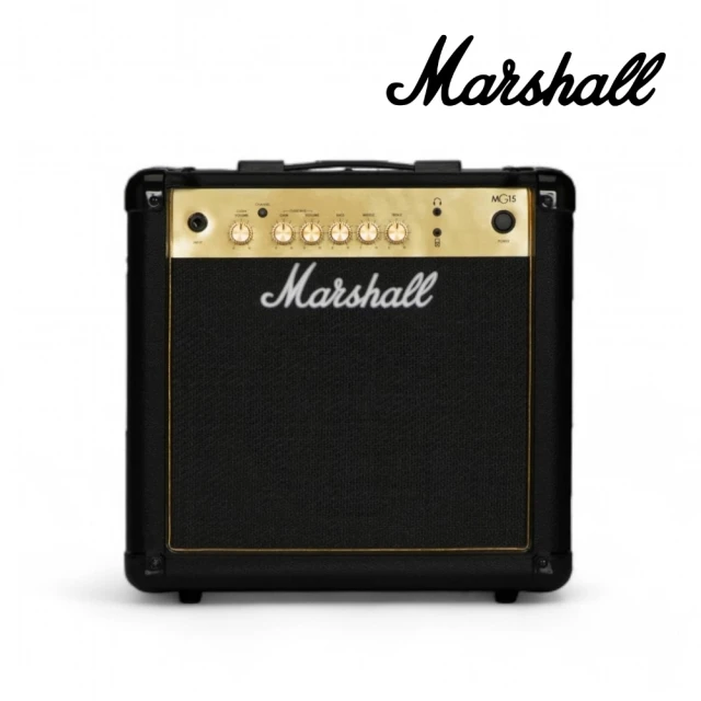 【Marshall】15瓦 MG15G 電吉他音箱 經典金色面板(原廠公司貨保固一年)