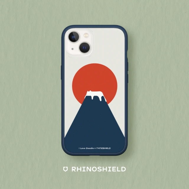 【RHINOSHIELD 犀牛盾】iPhone X/Xs/XR/Xs Max系列 Mod NX手機殼/I Love Doodle-富士山(I Love Doodle)