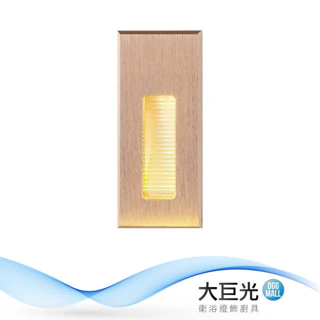 【大巨光】時尚風- LED 1W 崁入型壁燈-小(MF-32516/MF-32517/MF-32518)