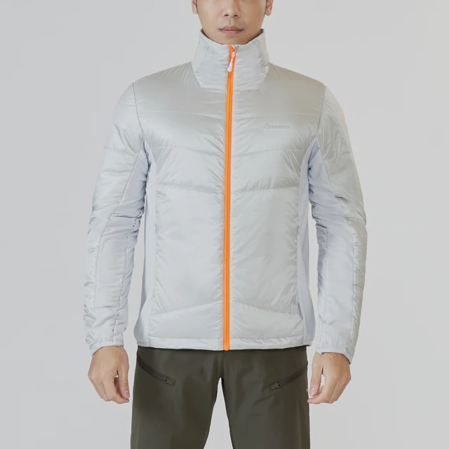 【TAKODA】G60輕量保暖科技棉立領外套 男款 雲灰色(機能外套/保暖外套/立領外套)