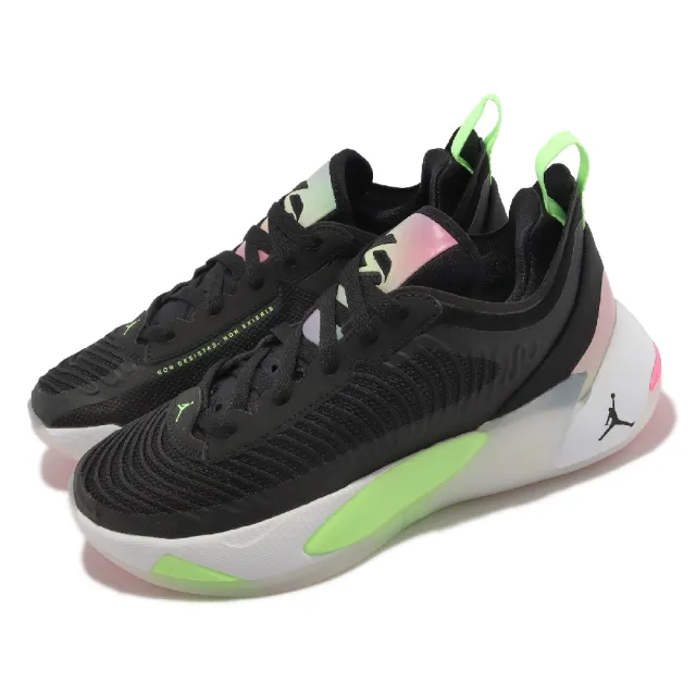 【NIKE 耐吉】籃球鞋 Jordan Luka 1 GS 大童鞋 女鞋 黑 綠粉 Black Lime Glow(DQ6513-003)