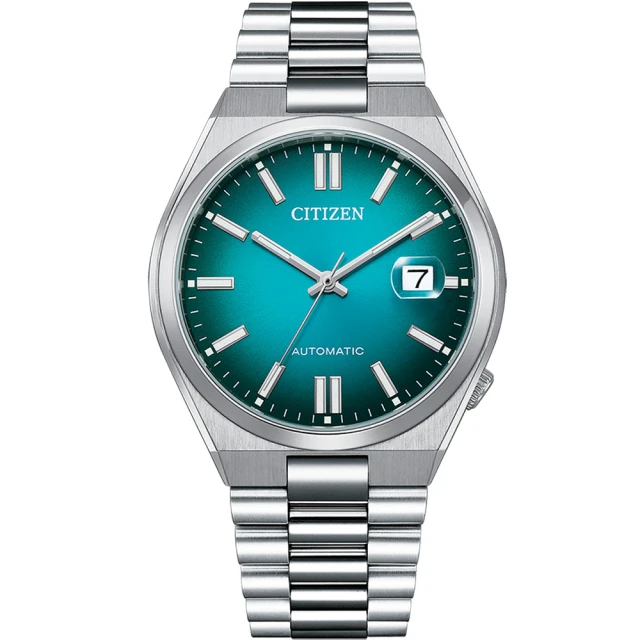 【CITIZEN 星辰】Mechanical系列 經典 漸層藍機械錶(NJ0151-88X/40mm)