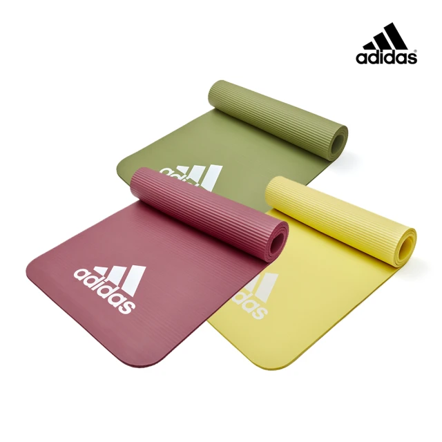 【adidas 愛迪達】輕量彈性瑜珈墊-7mm(三色可選)