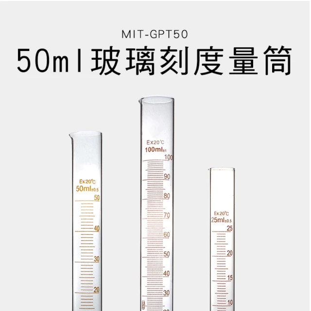 50ml 帶刻度燒杯 實驗杯 烘焙帶刻度量杯 食品檢測量 筒量 玻璃刻度量筒 耐高溫量杯 實驗室器皿 180-GPT50