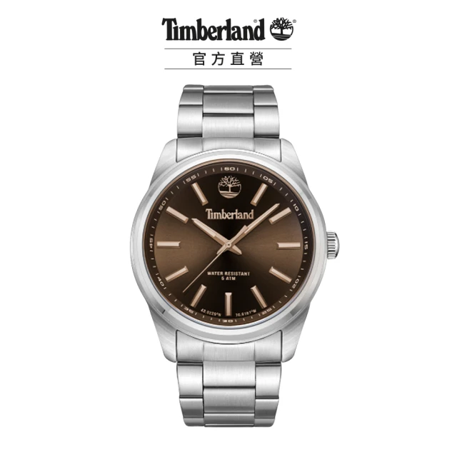 【Timberland】男款 NORTHBRIDGE系列 捍衛者腕錶 鋼帶-灰/白鋼45mm(TDWGG0010807)