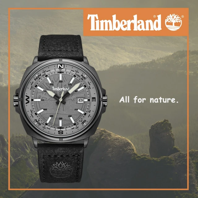 【Timberland】天伯嵐 WILLISTON系列 匠心精神男錶-灰x黑/43mm(TDWGB2230804)