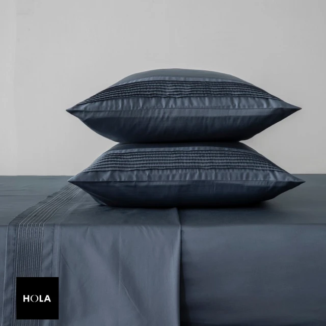 HOYACASA 500織刺繡匹馬棉被套床包組-梵星藍(雙人