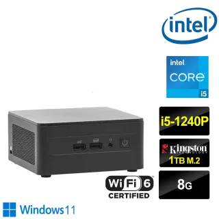 Intel 英特爾】NUC平台i7六核{雪地狼神W} Win10迷你電腦(i7 10710U 8G