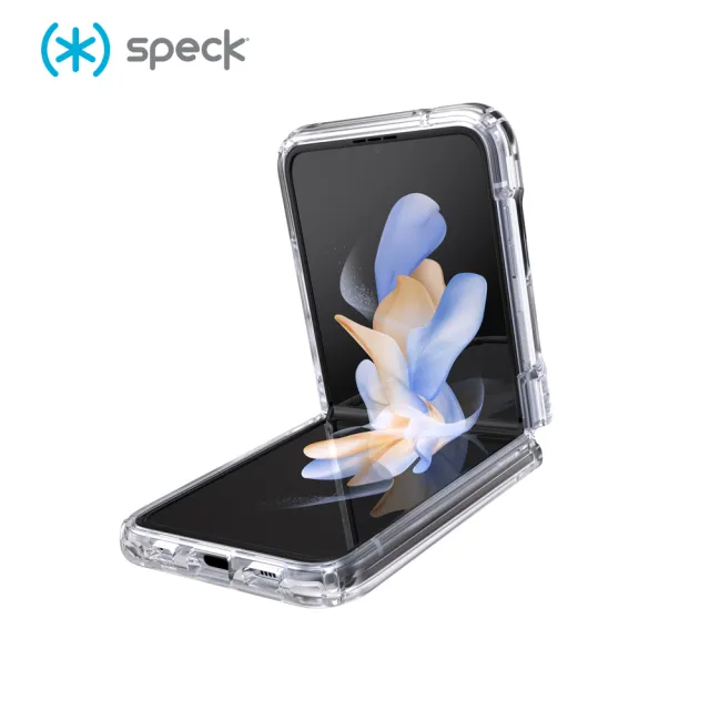 【Speck】Samsung Galaxy Z Flip4 Presidio Perfect-Clear Fold透明折疊防摔保護殼(Galaxy Z Flip4保護殼)
