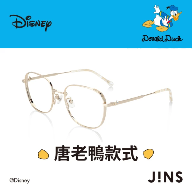 【JINS】JINS迪士尼聯名系列鈦金屬眼鏡-唐老鴨款式(UTF-22A-089)-momo購物網