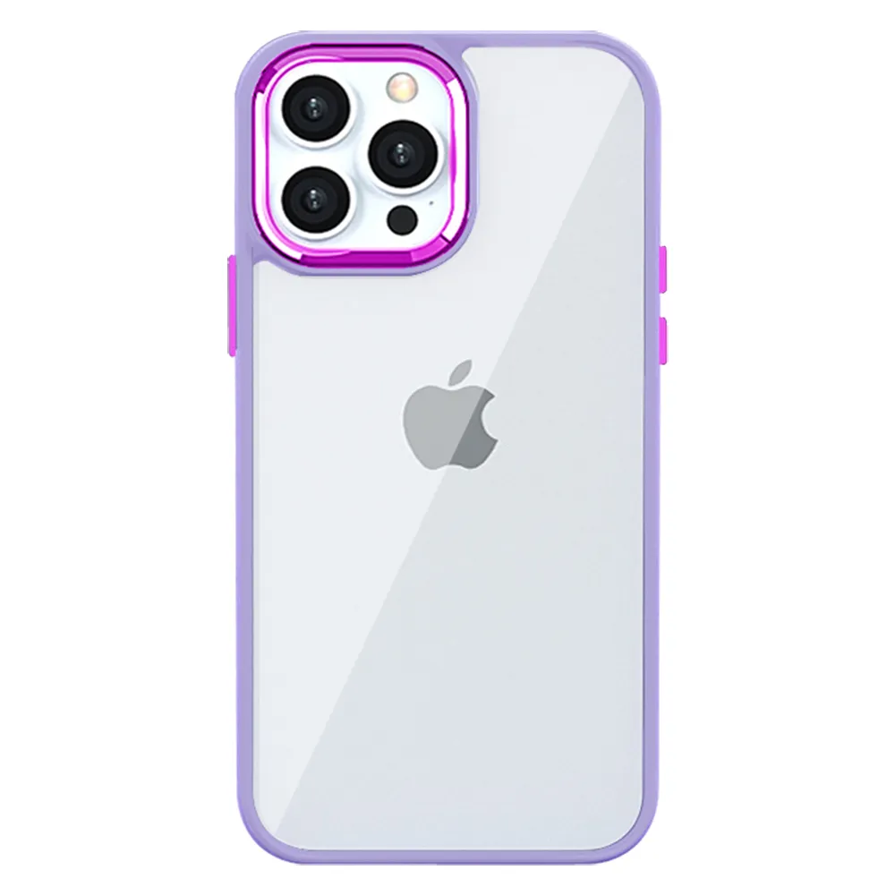 IPhone 14 PRO 手機殼 6.1吋 多種顏色電鍍邊框手機保護殼保護套(IPhone 14 PRO 手機殼 保護套)