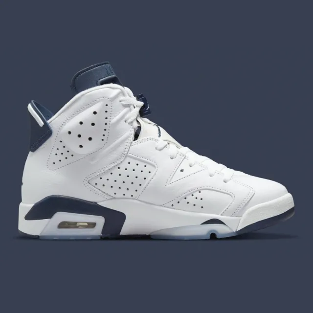 【NIKE 耐吉】Air Jordan 6 Midnight Navy 午夜藍 藍白 男款 CT8529-141(Air Jordan 6)