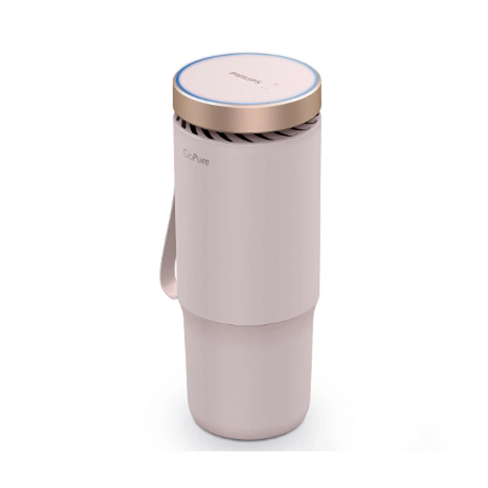 【Philips 飛利浦】空氣清淨機 杯型 PHILIPS粉紅色GP5613 HEPA濾網紫外線燈(車麗屋)