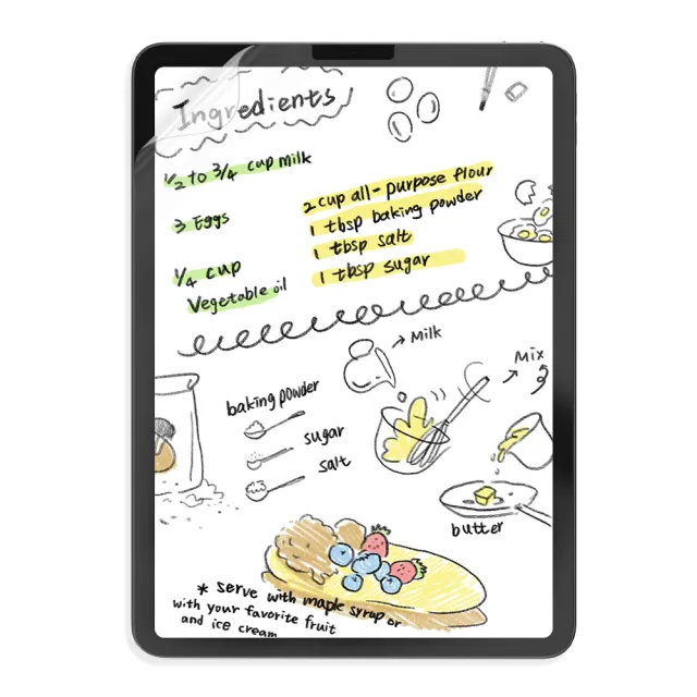 【魚骨牌 SwitchEasy】PaperLike Note 10.9/11吋 抗藍光書寫版類紙膜(iPad Pro 2018-22/Air 4&5)