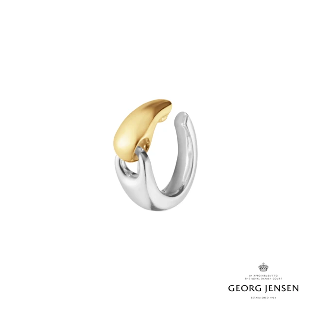 【Georg Jensen 官方旗艦店】REFLECT 耳骨夾(純銀 18K黃金)