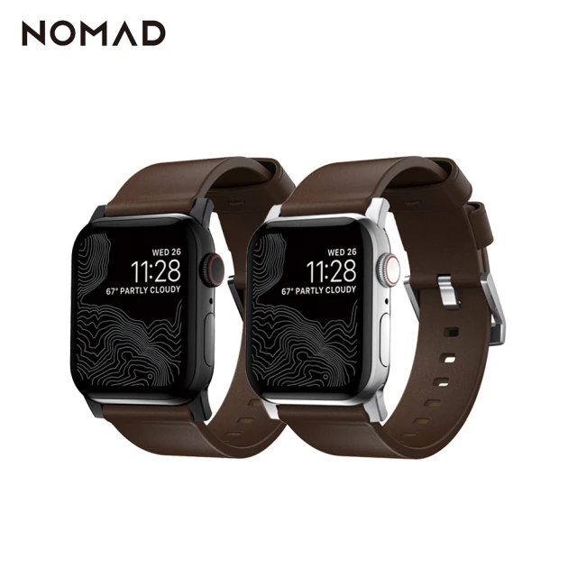 【美國NOMAD】Apple Watch 45/44/42mm專用HORWEEN皮革錶帶(Apple Watch 全系列適用)