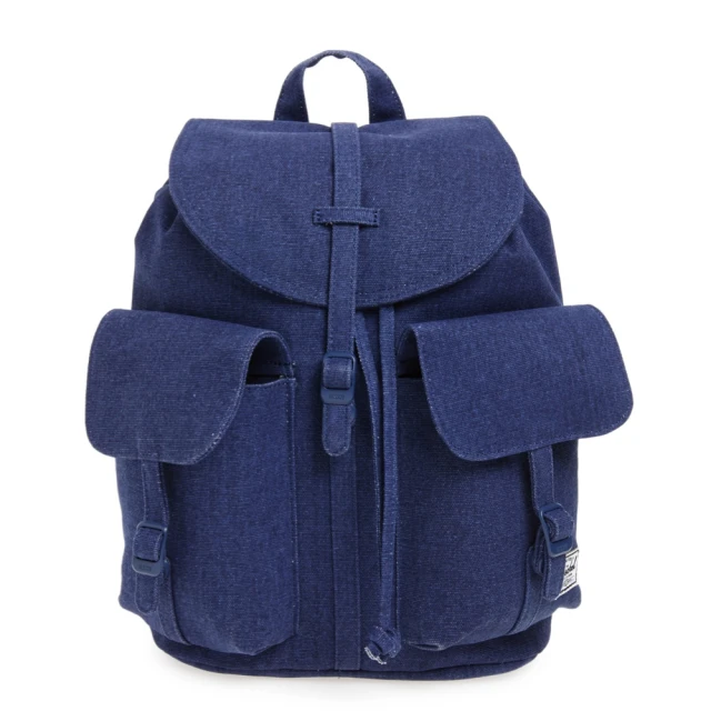 【Herschel】高階 Dawson XS 中型 水洗 棉帆布 厚帆布 丹寧 深藍 磁扣 女生 背包 小包 小後背包 後背包