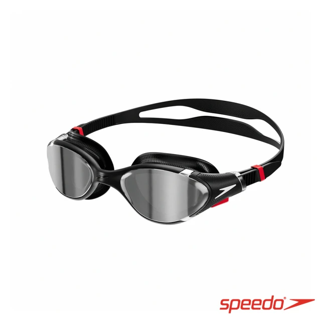 SPEEDO【SPEEDO】成人 運動泳鏡 Biofuse2.0 鏡面(黑/紅)