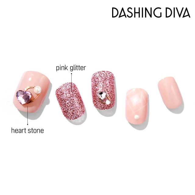 【DASHING DIVA】Gloss頂級凝膠美甲貼-粉色彩帶(NAI-DDV-GVP274B)