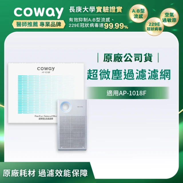 【Coway】空氣清淨機超微塵過濾濾網(適用AP-1018F)