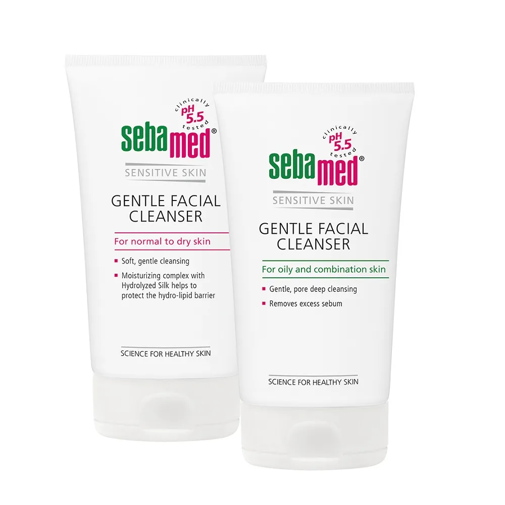 【SEBAMED 施巴】溫和保濕潔面露或深層淨透潔面露150ml 2入組