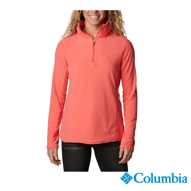 【Columbia 哥倫比亞】女款-刷毛保暖半開襟上衣(UAR11310  / 2022年秋冬)