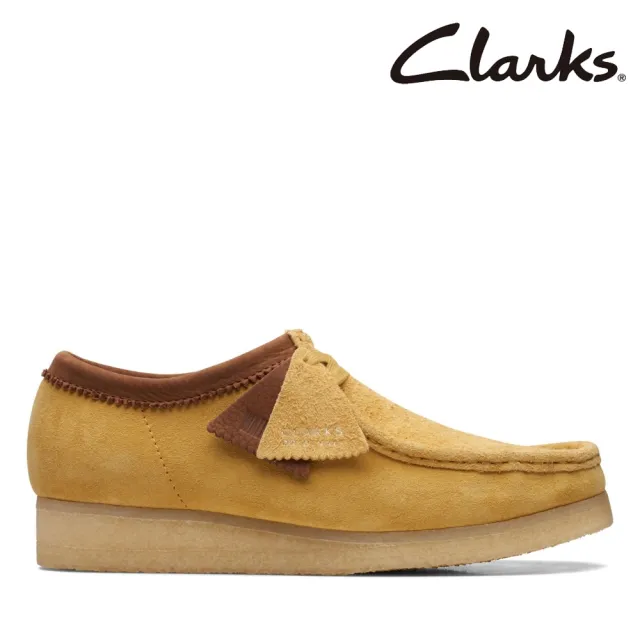 Clarks】男款Wallabee Originals 原創工藝雙色兩眼孔真皮休閒鞋