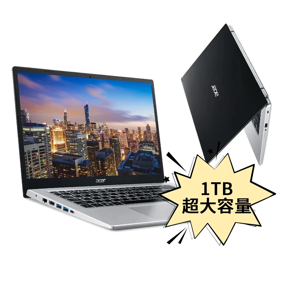 Acer A514-54【Acer 宏碁】11代 A514-54G 14吋獨顯輕薄筆電(i5-1135G7/8G/1TB HDD/MX350-2G/Win10)