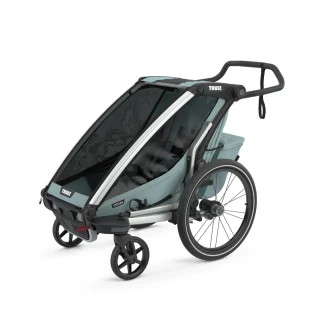 【Thule 都樂】Chariot Courier系列 多功能嬰兒寵物自行車拖車(水藍)