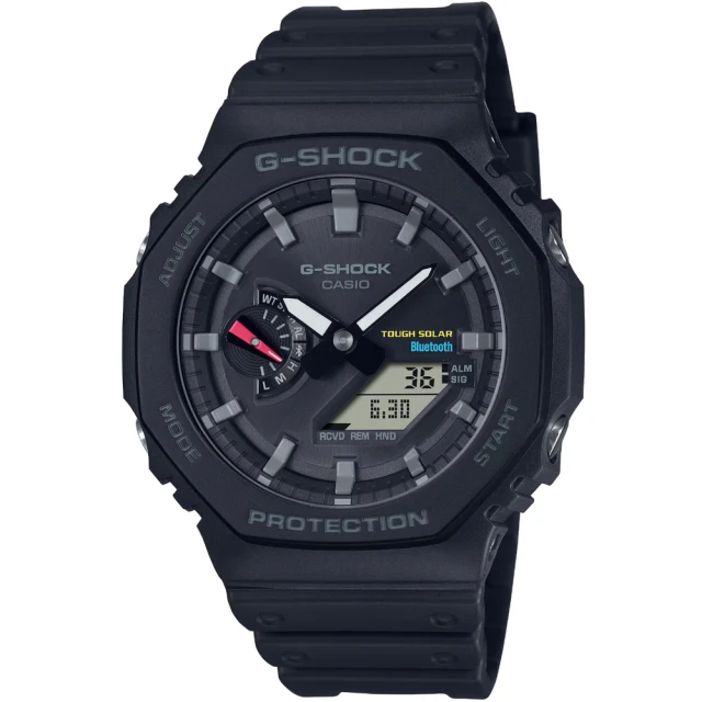 【CASIO 卡西歐】卡西歐G-SHOCK 農家橡樹藍芽電子錶-黑(GA-B2100-1A 台灣公司貨)