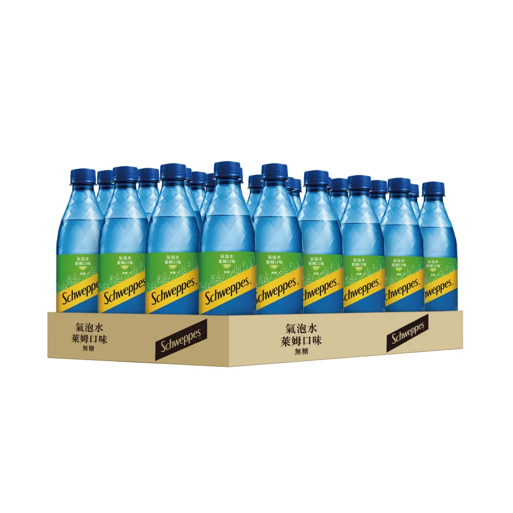 【Schweppes 舒味思】萊姆口味氣泡水500mlx2箱(共48入;24入/箱)