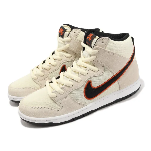 【NIKE 耐吉】滑板鞋 SB Dunk High Pro PRM 男鞋 女鞋 卡其 黑 休閒 SF Giants(DO9394-100)