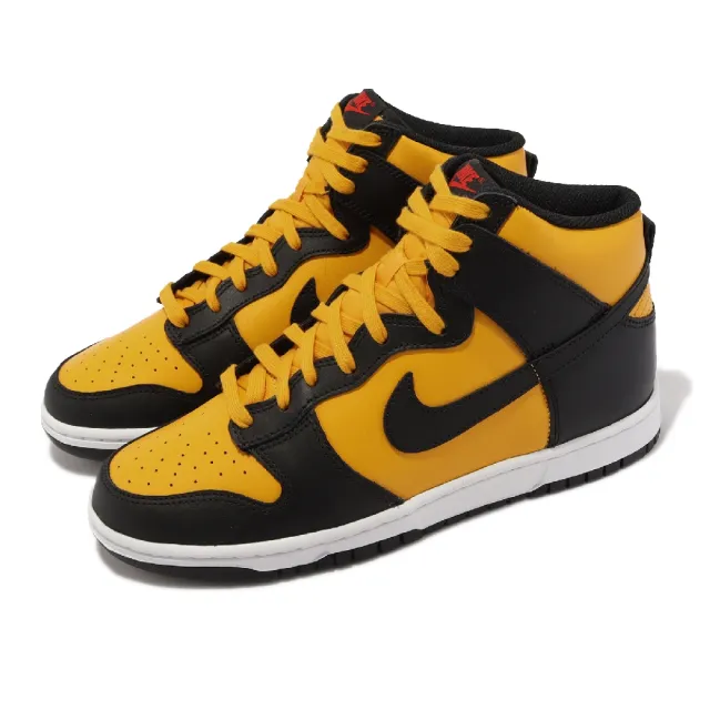 【NIKE 耐吉】Dunk HI Retro Reverse Goldenrod 反轉 男鞋 金黃 黑(DD1399-700)