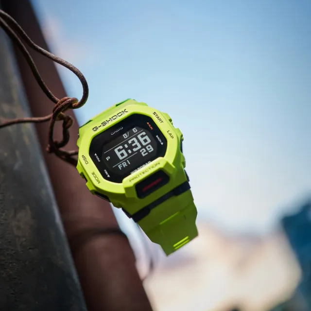 CASIO 卡西歐】藍芽運動計步G-SHOCK 電子錶(GBD-200-9) - momo購物網