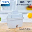 【Philips 飛利浦】2.8L免安裝瞬熱製冷濾淨飲水機+濾芯6入組(ADD5980M/AWP220)