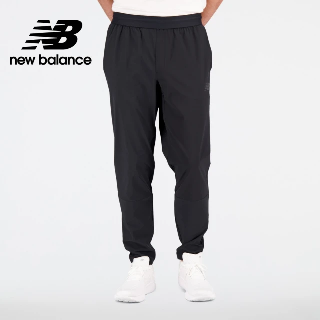 【NEW BALANCE】NB 休閒平織長褲_男性_黑色_MP31061BK