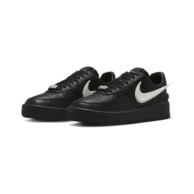 【NIKE 耐吉】Ambush x Nike Air Force 1 Low Black 全黑白勾 聯名款 DV3464-001