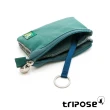 【tripose】漫遊系列岩紋簡約微旅萬用零錢包(森林綠)