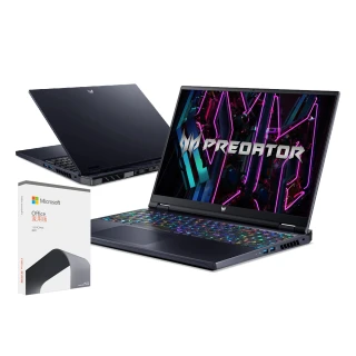 【贈Office 2021】Acer Predator PH16-71-96W2 16吋獨顯電競筆電(i9-13900HX/32G/1TB SSD/RTX4080-12G
