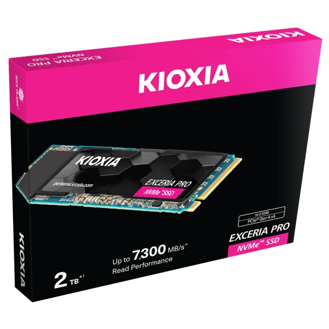 KIOXIA 鎧俠】Exceria Pro SSD M.2 2280 PCIe NVMe 2TB Gen4x4