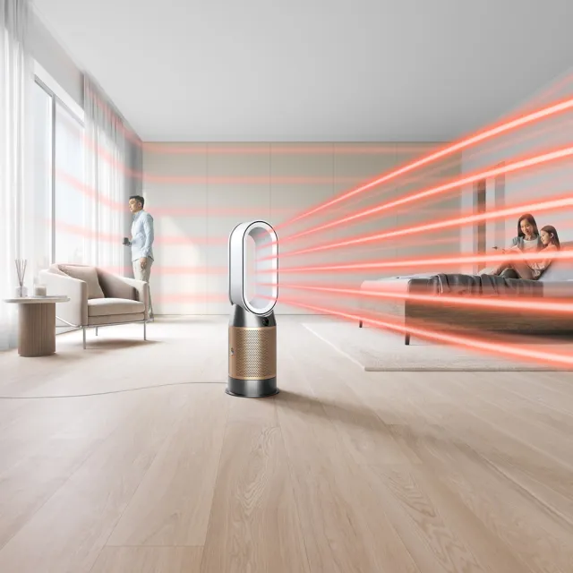 【dyson 戴森】Purifier Hot+Cool Formaldehyde HP09 三合一甲醛偵測涼暖空氣清淨機(白金色)