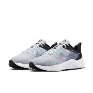 【NIKE 耐吉】慢跑鞋 女鞋 運動鞋 緩震 W DOWNSHIFTER 12 灰粉 DD9294-006