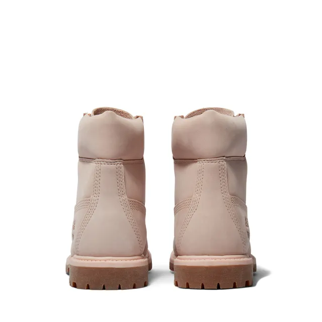 【Timberland】女款淺粉色磨砂革TIMBERLAND PREMIUM防水6吋靴(A5SRF662)