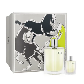 【Hermes 愛馬仕】H24男性淡香水禮盒100ml+12.5ml(國際航空版)