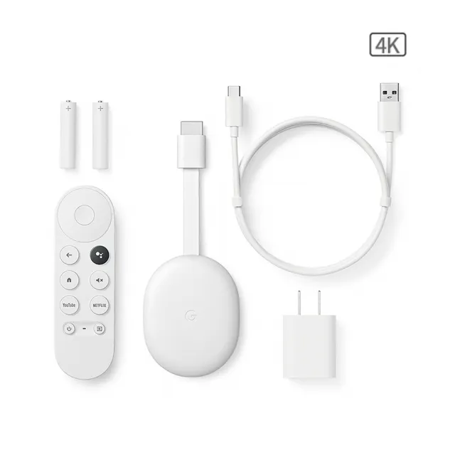 Chromecast with Google TV 4K 新品未使用 白 - 映像機器